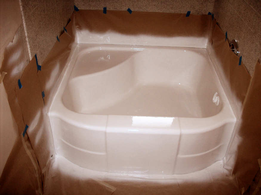 Services Advanced Refinishing, Refinish Plastic Bathtub